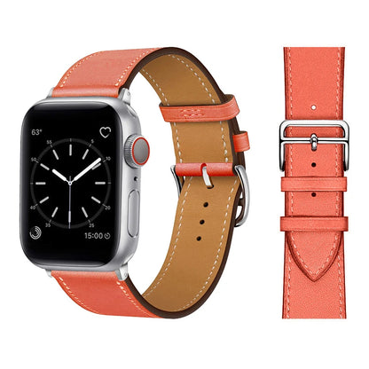 Leather Strap For Apple Watch Band 49mm 44mm 40mm 41mm 38mm 42 Single Tour Bracelet Correa iWatch Ultra Serie 3 4 6 SE 7 8 45mm